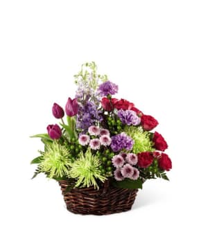 Truly Loved Basket Flower Bouquet