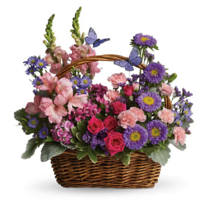 Country Basket Blooms Flower Bouquet