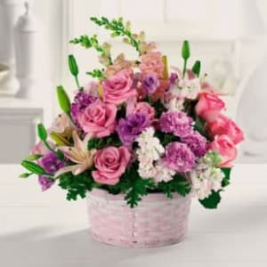 Basket Of Gladness Flower Bouquet