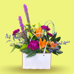 Golden Hour Handbag Flower Bouquet