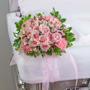 Singing with Angels Casket Nosegay Flower Bouquet