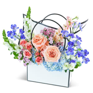 Monet Garden Tote Flower Bouquet