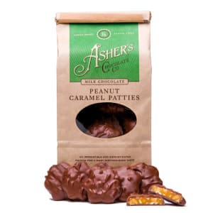 Asher's Milk Chocolate Peanut Caramel Patties Flower Bouquet