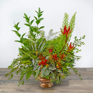 Verdant Farewell Urn Flower Bouquet