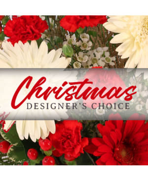 CHRISTMAS DESIGNER'S CHOICE FLOWER ARRANGEMENT Flower Bouquet