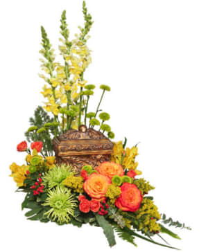 MEANINGFUL MEMORIAL CREMATION ARRANGEMENT (URN NOT INCLUDED) Flower Bouquet