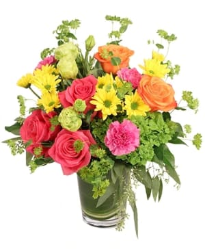 FESTIVE SURPRISE VASE ARRANGEMENT Flower Bouquet