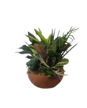 DISH GARDEN IN RESIN Flower Bouquet