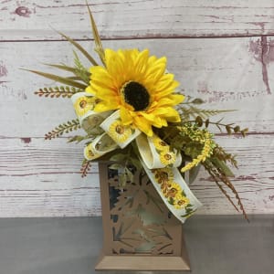 Fall Focal Silk (Artificial) Lanterns Flower Bouquet