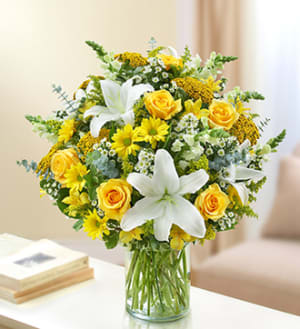 Ultimate Elegance™ - Yellow and White Flower Bouquet