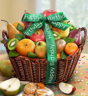 Happy Birthday All Fruit Flower Bouquet