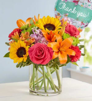 Floral Embrace™ Thank You Flower Bouquet