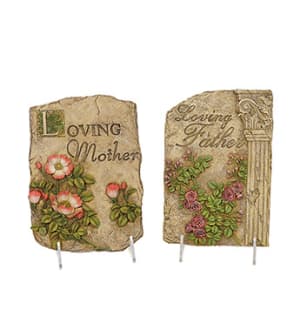 LOVING MOTHER PLAQUE Flower Bouquet