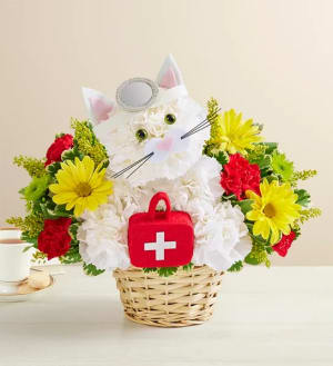 The Cure-All Kitty™ Flower Bouquet