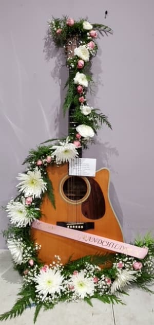 Guitar Wrap Flower Bouquet