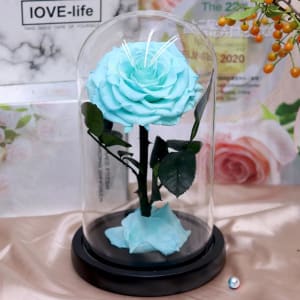 Tiffany Blue Rose Dome Flower Bouquet