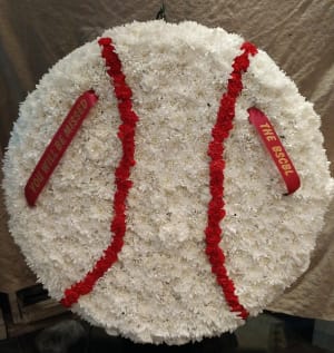 Baseball Spray Flower Bouquet