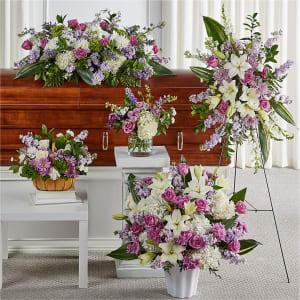 Sympathy Package Tender Embrace Flower Bouquet