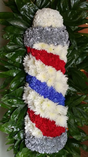 Barber Pole Flower Bouquet