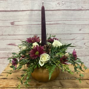 Petite Pumpkin Centerpiece Flower Bouquet