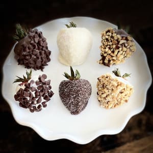 Fancy Chocolate Dipped Strawberries Flower Bouquet