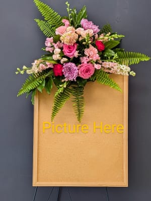 Frame Swag Flower Bouquet