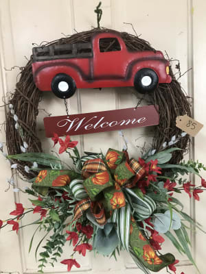 truck wreath Flower Bouquet