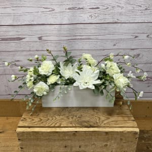 Isle of White Silk (Artificial) Arrangement Flower Bouquet