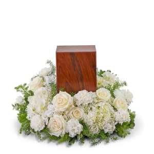 Angels Among Us Urn Surround Flower Bouquet