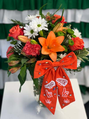 Orange Spirit Collection - Bow Flower Bouquet