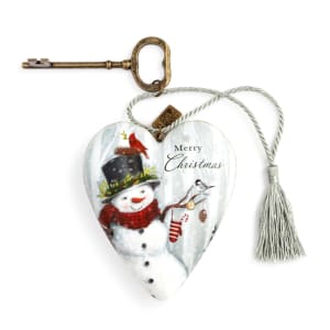 MERRY CHRISTMAS SNOWMAN ART Flower Bouquet