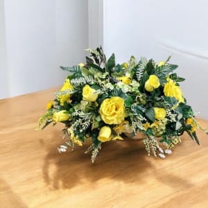 Cemetery Flowers Headstone Saddle Flower Bouquet