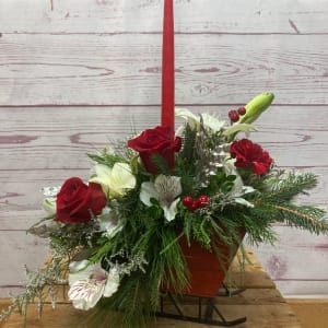 Sleigh This Flower Bouquet