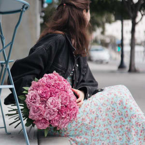 PINK RUFFLES ROSES Flower Bouquet