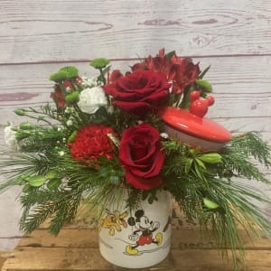 Holiday Cookie Jar Arrangement Flower Bouquet