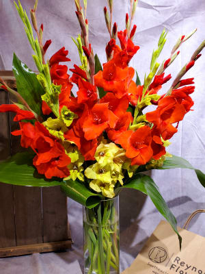 Glorious Gladioli Vase Flower Bouquet