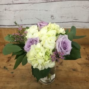 Delicate Blush and Lavender Wedding Flowers Flower Bouquet