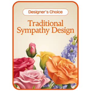 Designer's Choice - Traditional Sympathy Design Flower Bouquet