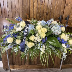 Casket Spray Custom Design by Florist Flower Bouquet