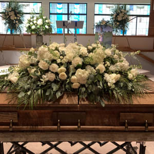 Casket Spray Custom Design by Florist Flower Bouquet