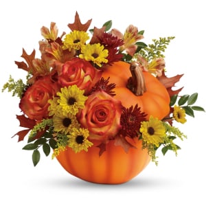Teleflora's Warm Fall Wishes Flower Arrangement Teleflora's Warm Fall Wishes Flower Bouquet