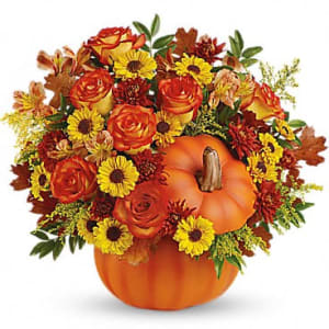 Teleflora's Warm Fall Wishes Flower Arrangement Teleflora's Warm Fall Wishes Flower Bouquet