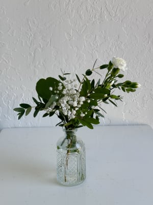 Bud Vase - White/Blush