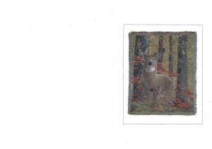 Snow (Deer) Tapestry Flower Bouquet