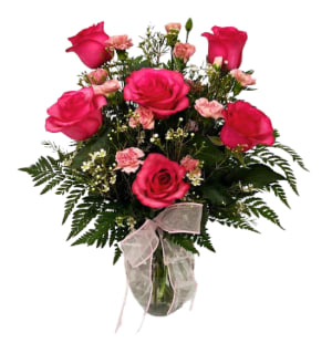 Lovely in Pink V-1173 Flower Bouquet