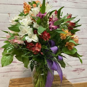 Awesome Alstroemeria Vased Arrangement