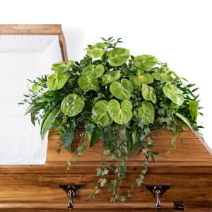 Tropical Haven Casket Spray Flower Bouquet