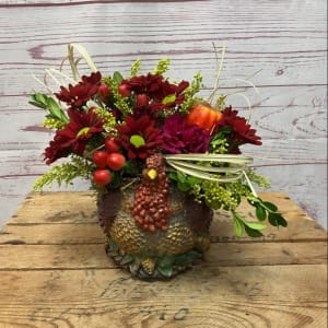 Feast For Your Senses Turkey Centerpiece