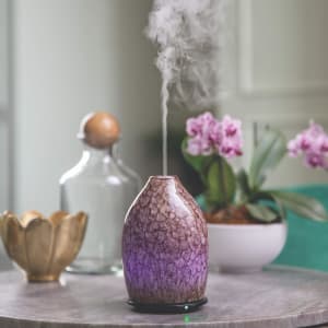 OYSTER SHELL ULTRASONIC ESSENTIAL OIL DIFFUSER Flower Bouquet