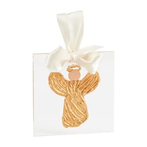 Nativity Gold Acrylic Ornament Flower Bouquet